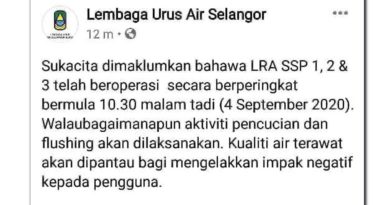 ◤雪隆大断水◢ 雪河第一、二、三期滤水站 已陆续恢复操作