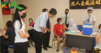 出勤双溪威老人院 灵卫生局为院友 员工接种