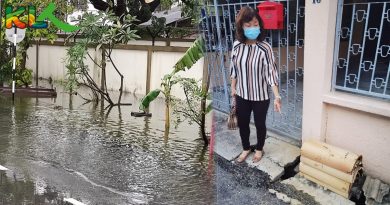 雨后淹水 越淹越高  巴生老区居民慌了