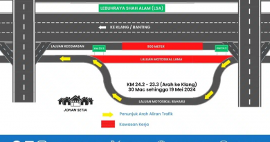 莎阿南大道KM24.2至KM23.3 摩哆专用道改道