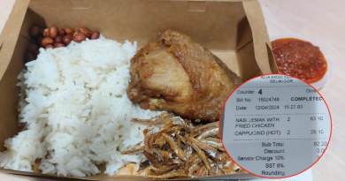 2盒炸鸡椰浆饭售价63令吉 顾客直呼离谱