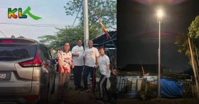 房地部拨款10万5000 班村 设9太阳能路灯