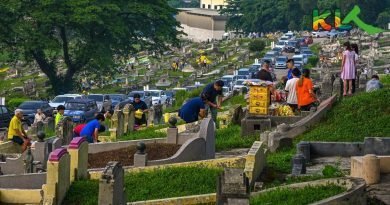 清明前周末遇开斋节连假  广东义山 迎 扫墓人潮