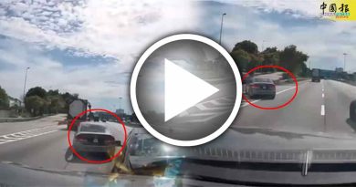 错过路口 路中央突煞车 自私行为酿4车连环撞