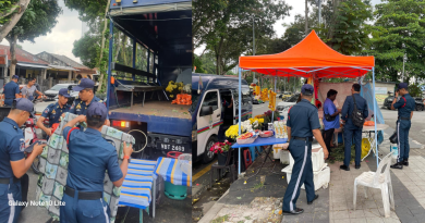 隆市局突击检查旺沙马朱小贩 充公9无牌小贩摊位