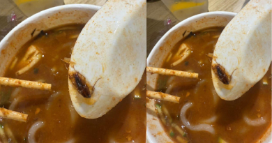 食客提醒叻沙出现蟑螂 员工继续贩卖