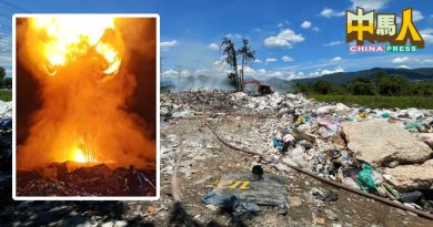 非法垃圾场爆炸起火 消拯员彻夜灭火