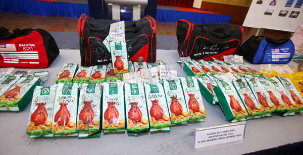 警方在加影的缉毒行动中，起获总值350万令吉各类毒品。