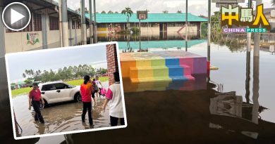 利民华小1年淹10次 学生被迫水中上课