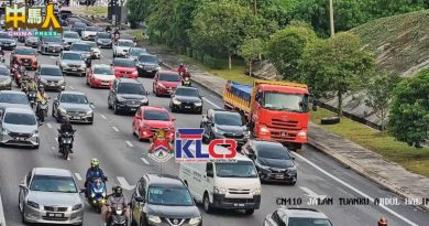 罗厘抛锚 道路施工 轿车翻覆 雪隆5道路 交通堵塞